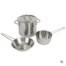 Load image into Gallery viewer, Kitchen Corner Stainless Steel Cookware Playset