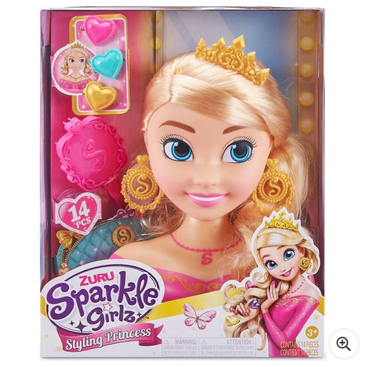 Sparkle Girlz Princess Hair Styling Head By ZURU