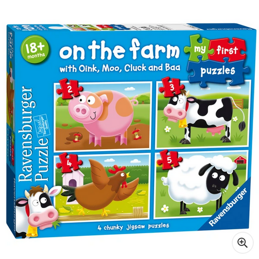 Ravensburger My First Puzzle: On the Farm with Oink, Moo, Cluck and Baa