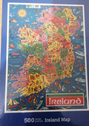 Mapa Irska 500dílné puzzle