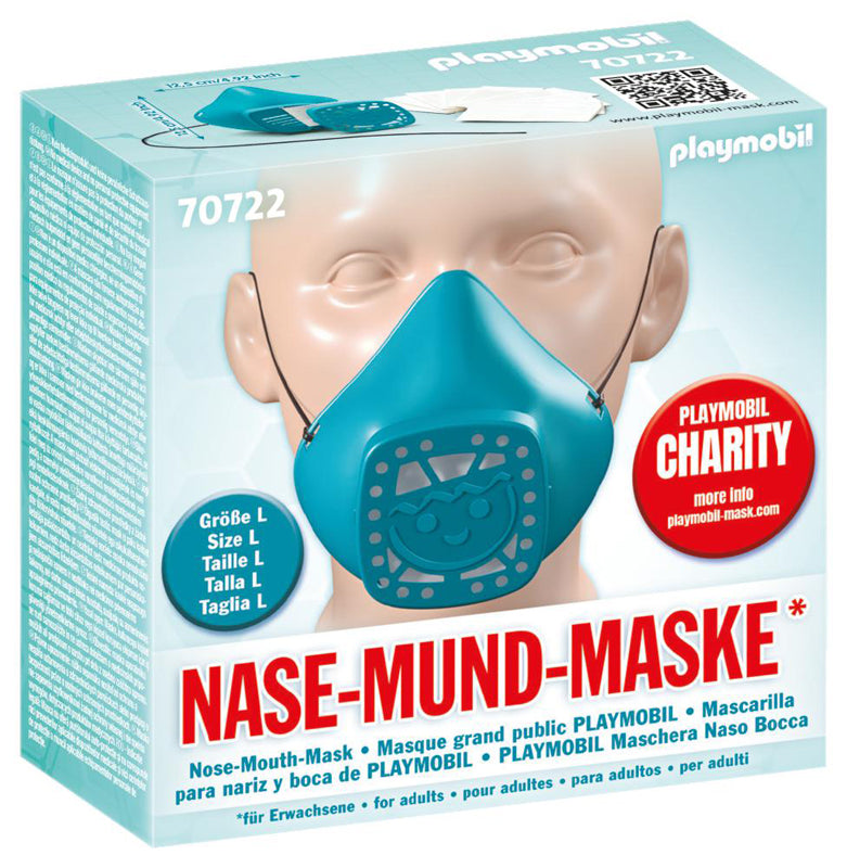 Playmobil Nose & Mouth Mask Large Turquoise