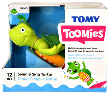 Načíst obrázek do prohlížeče Galerie, Tomy Bath Toy Plavat a zpívat želva