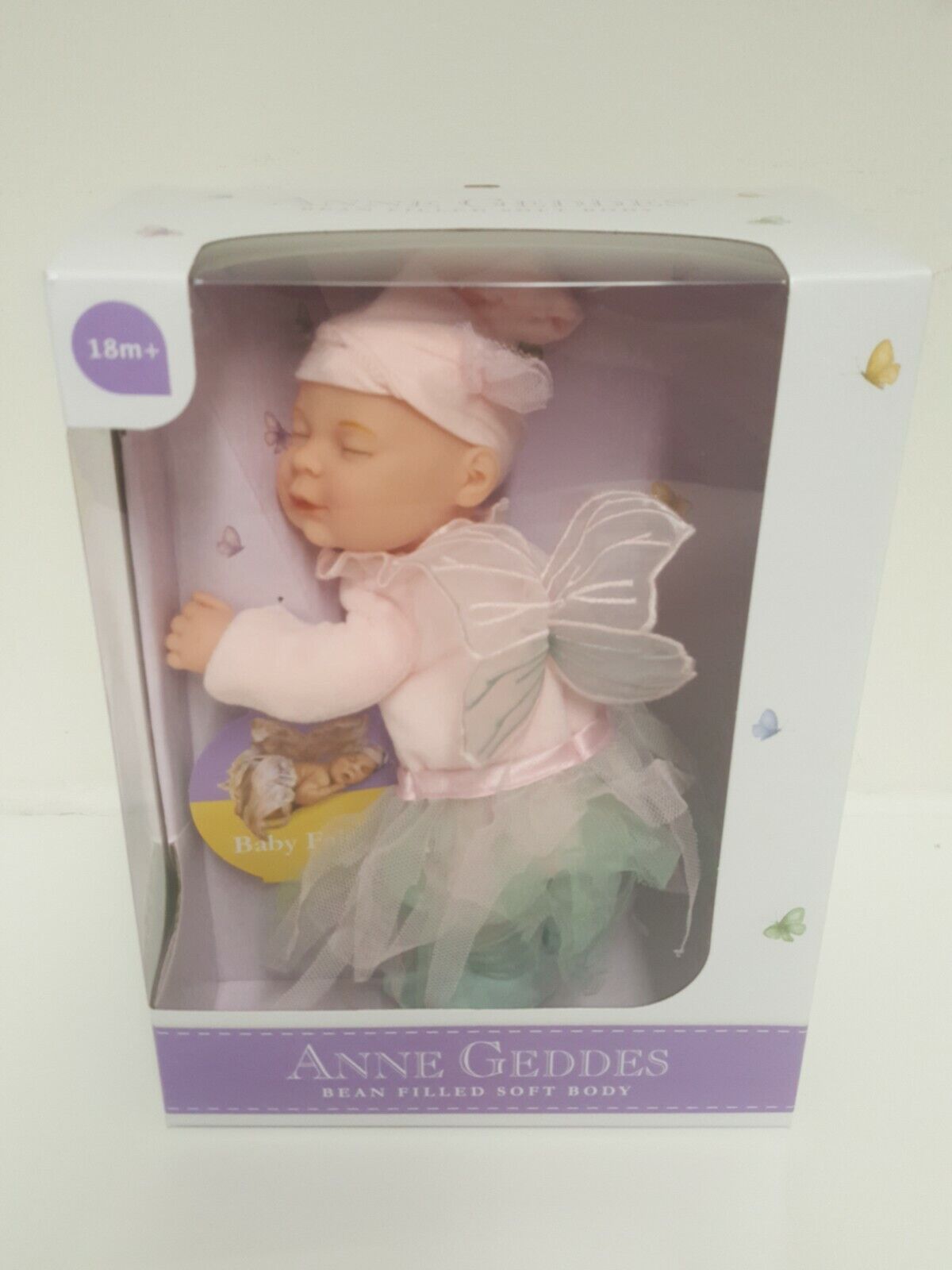 Anne Geddes 9 inch Baby Fairy Doll - Bean Filled Soft Body Collection