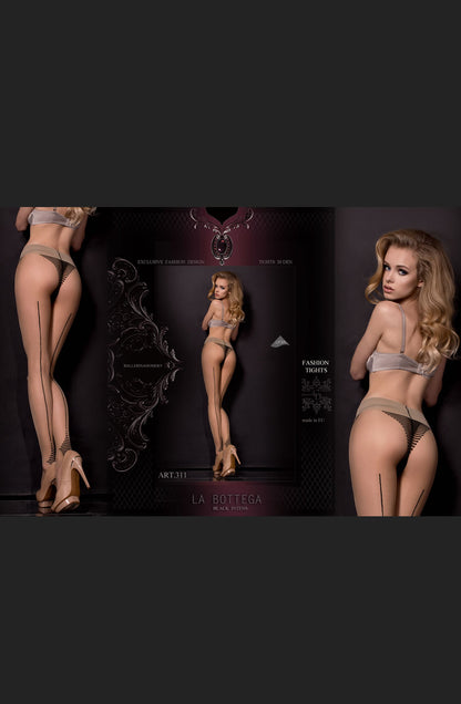 Ballerina 311 Tights Nero (Black) / Skin