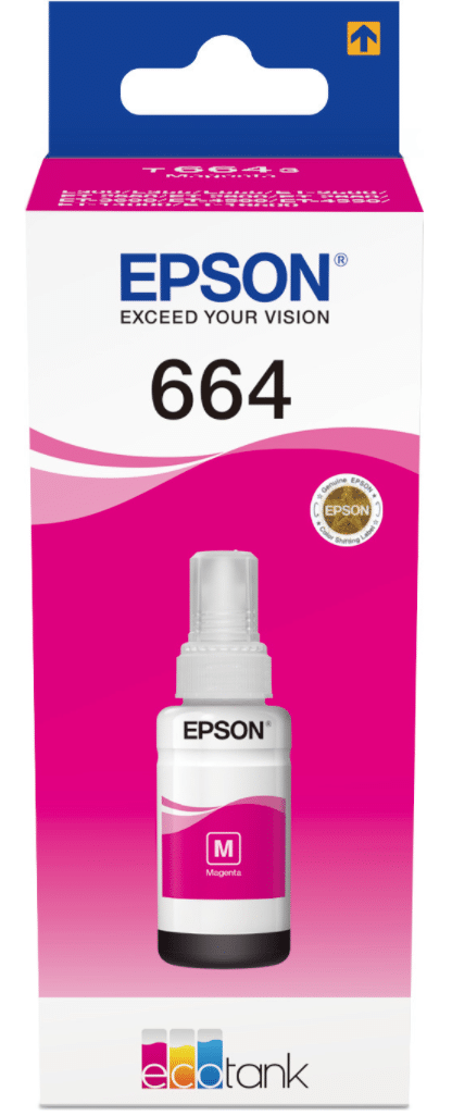 Originální purpurová láhev Epson Ink Refill 664