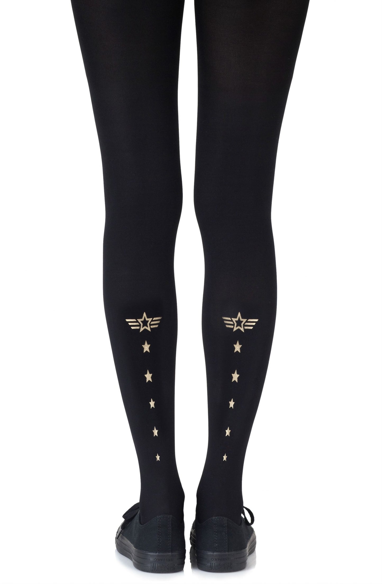 Zohara "Top Gun" Gold Print Tights