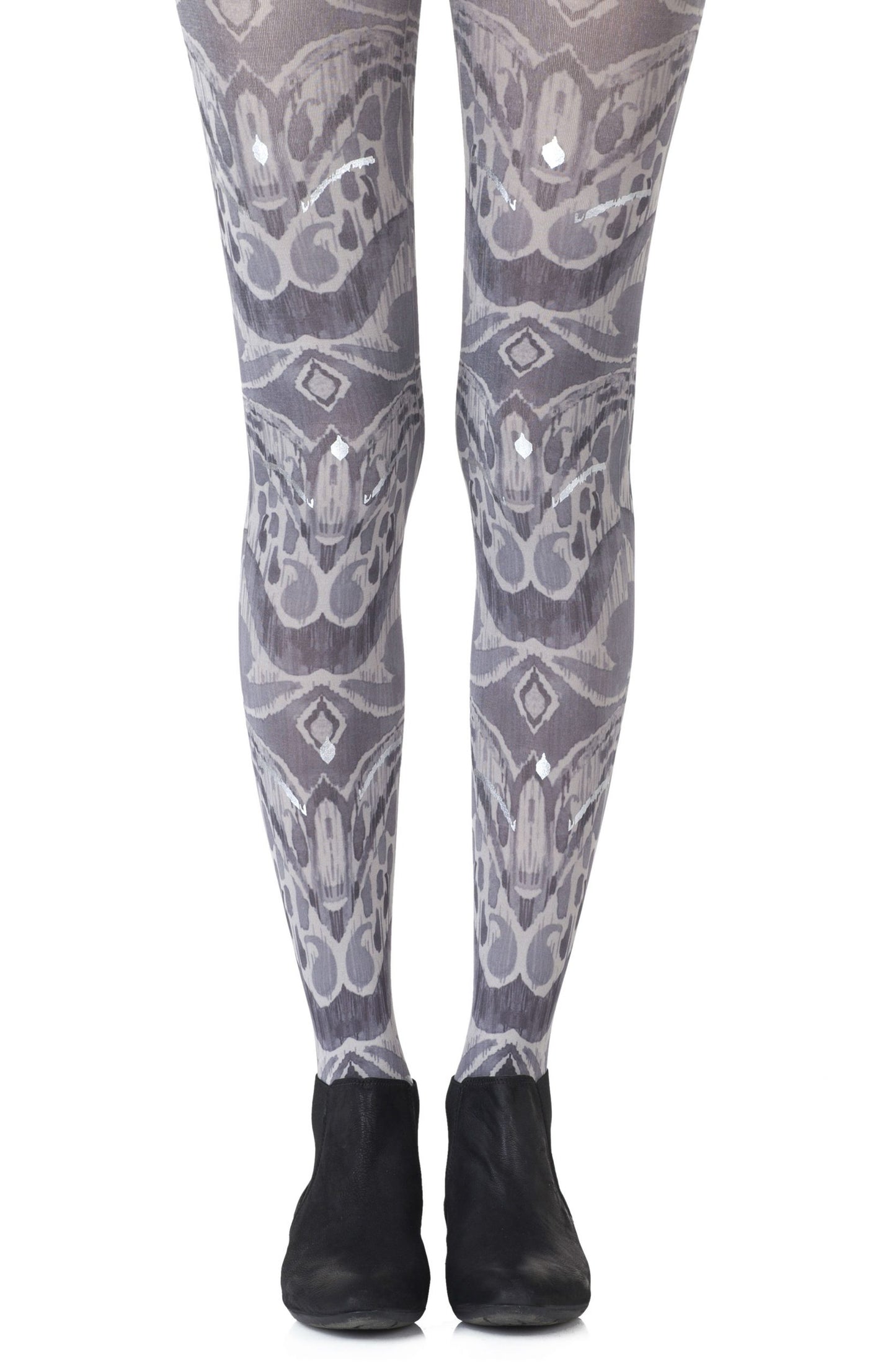 Zohara "Silver Haze" Grey Tights