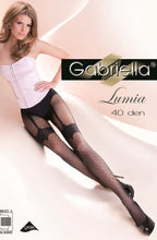 Load image into Gallery viewer, Gabriella Fantasia Lumia Tights Black