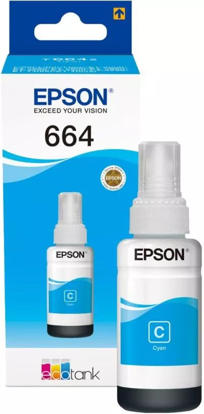 Epson Ink Refill 664 Original Cyan Bottle