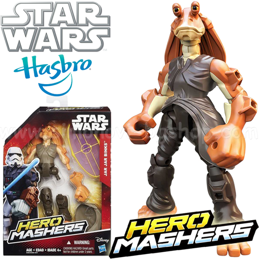 Starwars Hero Masher Jar Jar Binks Figure