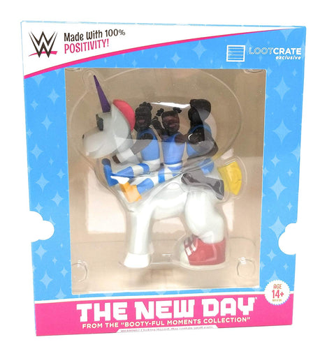 WWE The New Day Unicorn Vinyl Figure Slam Crate Exkluzivní kolekce Booty-Ful Moments