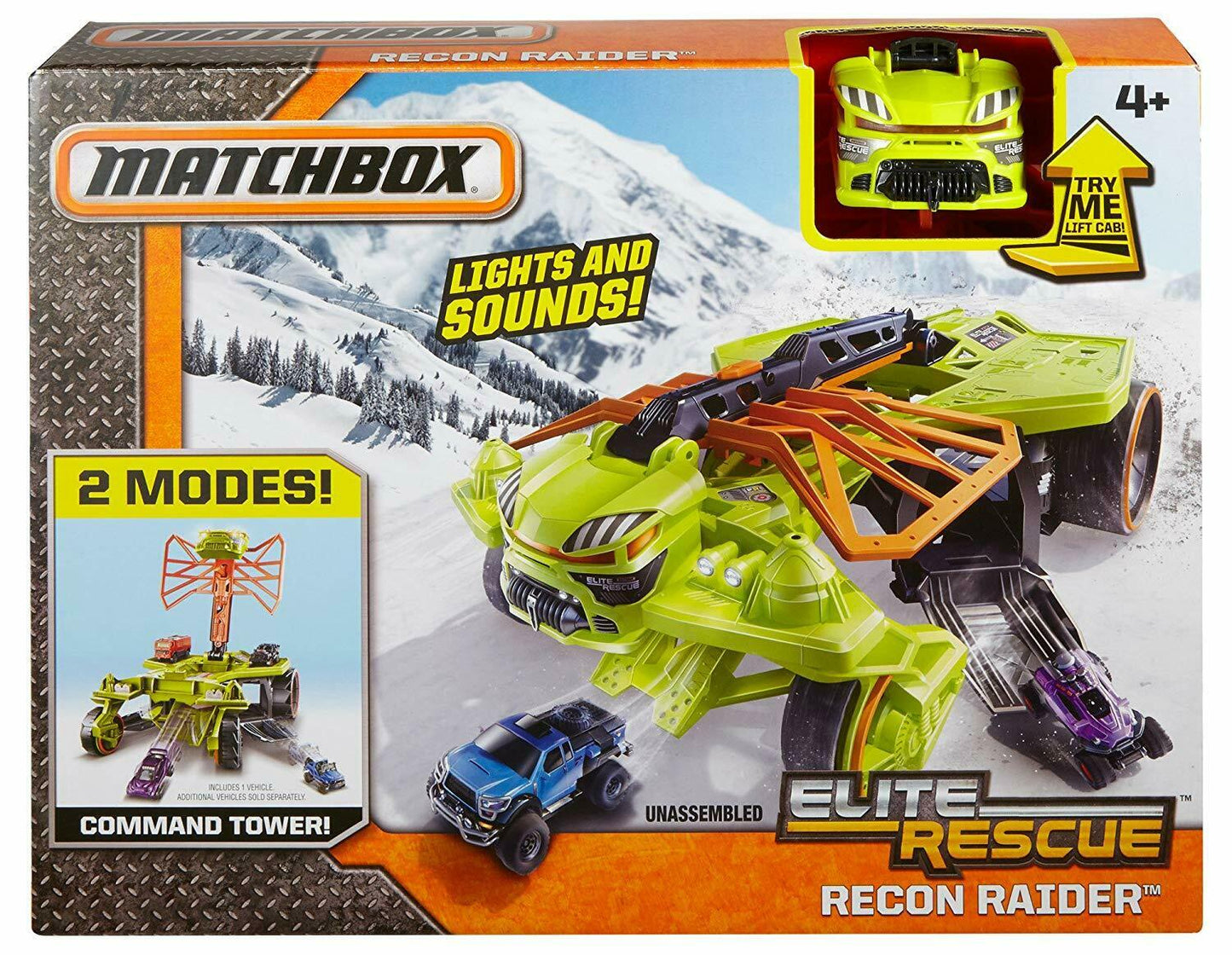 Matchbox Elite Rescue Recon Raider  Car Playset