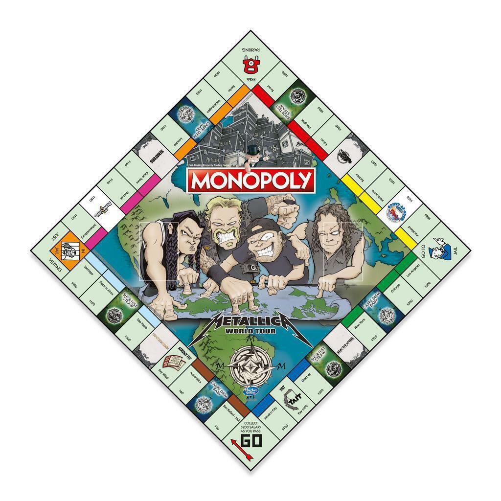 Monopoly Metallica World Tour Board Game