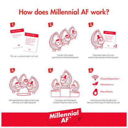 Millenial AF Board Game The Game That Exposes Your Most Basic Millenial Traits