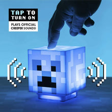 Load image into Gallery viewer, Minecraft Creeper Light Makes Creeper Sounds When Turned On Blue