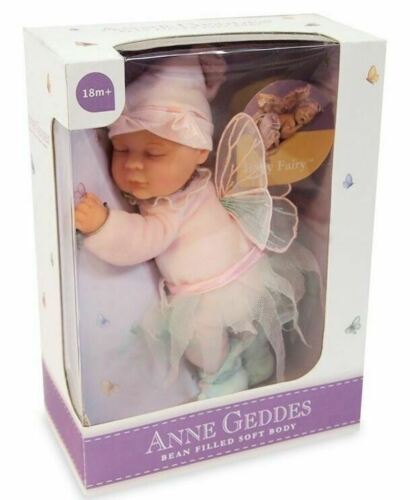 Anne Geddes 9 inch Baby Fairy Doll - Bean Filled Soft Body Collection