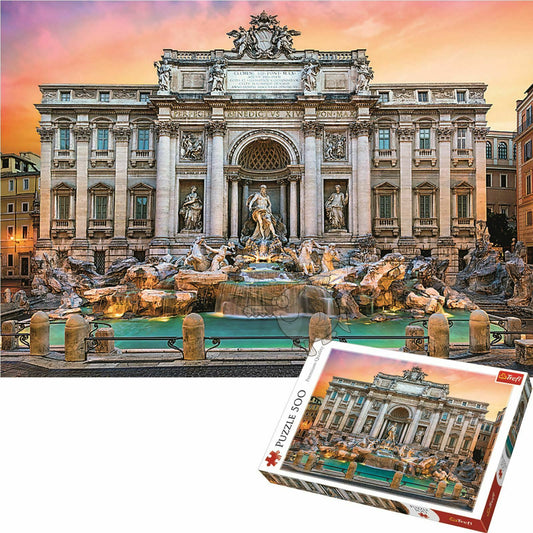 Trefl 500 Piece Fontanna Di Trevi Rome Jigsaw Puzzle