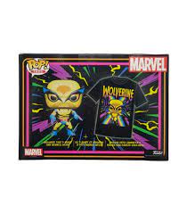 Funko POP! Marvel Trička X-Men – Wolverine (Blacklight) POP (Tee: střední velikost pro dospělé)